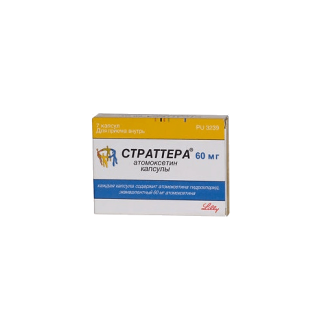 Страттера (atomoksetin) капсулы по 60 мг №7 - Eli Lilly